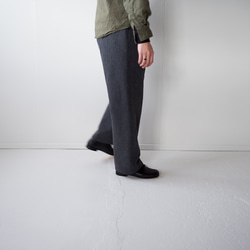 cotton wool/tuck pants 6枚目の画像