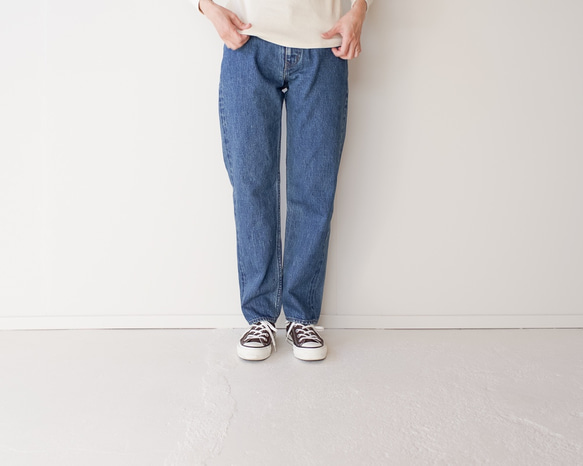 straight/14oz.selvedgedenim jeans/vintage wash 2枚目の画像