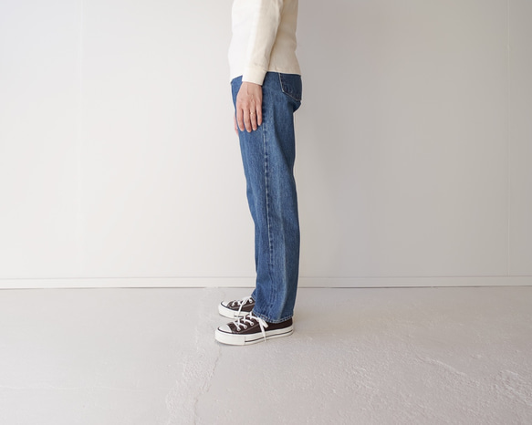 straight/14oz.selvedgedenim jeans/vintage wash 5枚目の画像