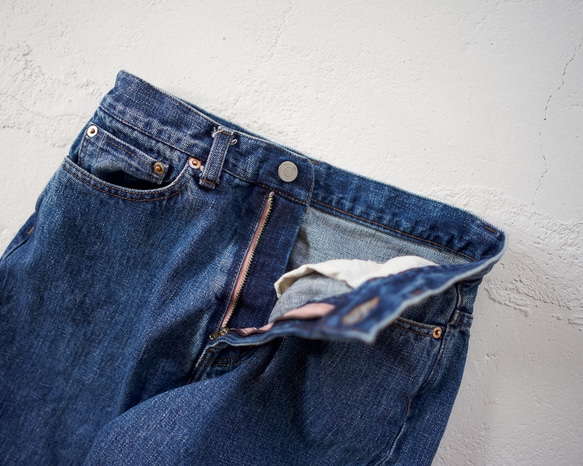 straight/14oz.selvedgedenim jeans/vintage wash 1枚目の画像