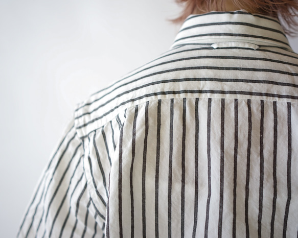 original cotton linen/ short sleeve shirt/white 9枚目の画像