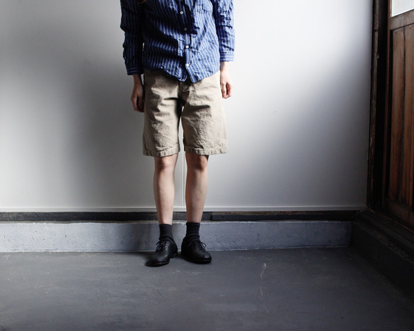 original cotton twill shorts 8枚目の画像