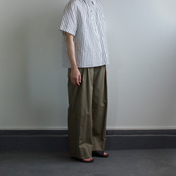 original cotton linen/ short sleeve shirt/white 7枚目の画像