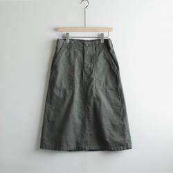 army cord/baker skirt/khaki 5枚目の画像