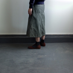 army cord/baker skirt/khaki 7枚目の画像