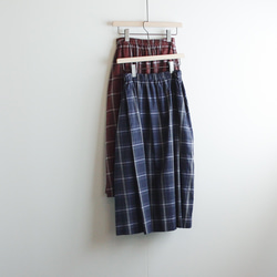 cottonrayon/tuckgather skirt/blue 10枚目の画像