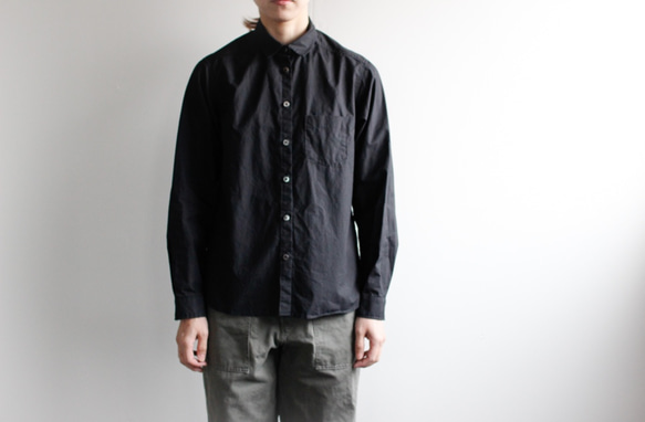 typewriter standard shirt / black 2枚目の画像