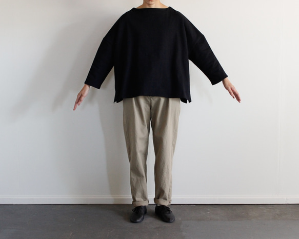 big basque shirt/black 4枚目の画像