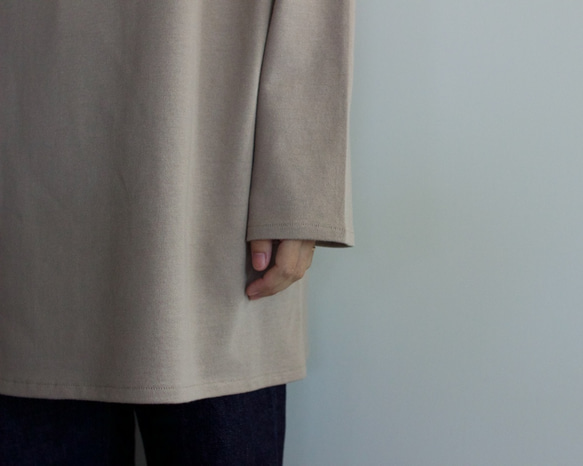 big basque long shirt/ash gray 4枚目の画像