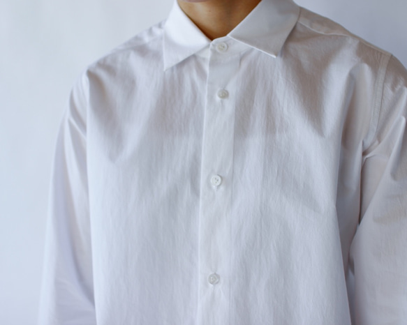 modest stitch shirt/white 4枚目の画像