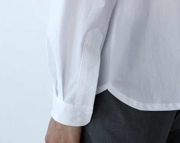 modest stitch shirt/white 5枚目の画像