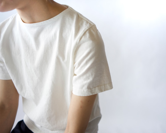 pablo cotton/center back tshirt / white/size2 1枚目の画像