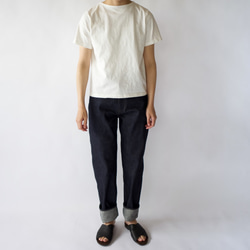 pablo cotton/center back tshirt / white/size2 4枚目の画像