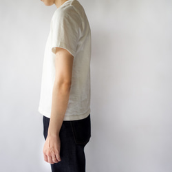 pablo cotton/center back tshirt / white/size2 5枚目の画像