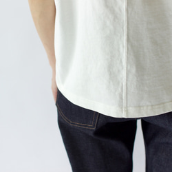pablo cotton/center back tshirt / white/size2 8枚目の画像