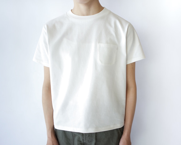 pockets tee/white 2枚目の画像