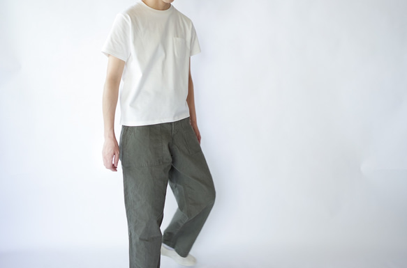 pockets tee/white 6枚目の画像