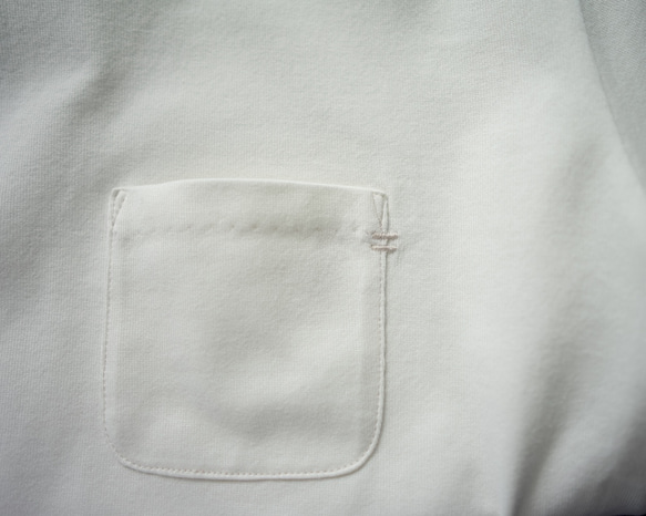 pockets tee/white 10枚目の画像