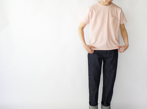 pockets tee/pink 1枚目の画像