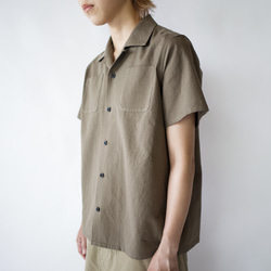 original cotton /open collar shirt/size1 2枚目の画像