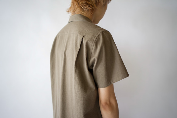 original cotton /open collar shirt/size1 6枚目の画像