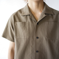 original cotton /open collar shirt/size1 7枚目の画像