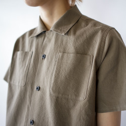 original cotton /open collar shirt/size1 8枚目の画像