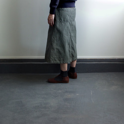 army cord/baker skirt/khaki 4枚目の画像