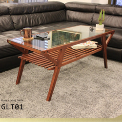 [KeenFord Design] W-GLT01 實木茶几 #玻璃桌 #咖啡桌 # 客廳桌 #livingtable 第1張的照片