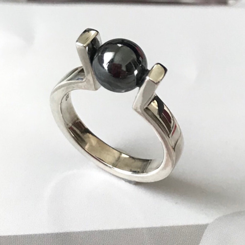   リング 指輪 #351 シルバー925 銀 ヘマタイト リング 指輪 #351 シルバー925 銀 ヘマタイト ヘマタイト・シルバー