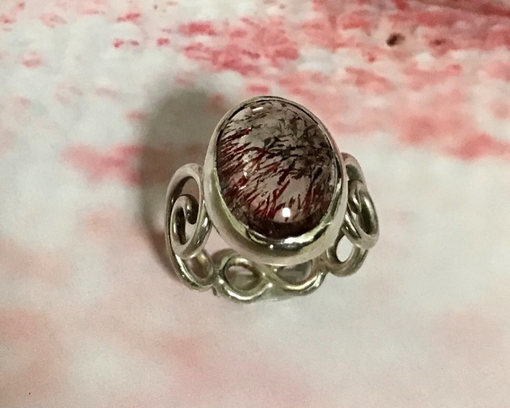 ストロベリークォーツ・シルバーリング