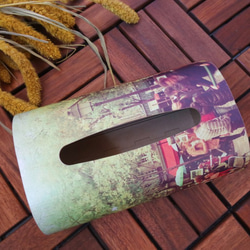 【雲遊視界ღ pictour】 影像創作裝飾木質面紙盒『蒙馬特之歌』 第3張的照片