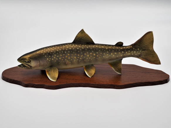rip caswell ブロンズ　置物　オブジェ　MADE IN USA 魚 ブロンズフィッシュ岩魚（置物／フィギュア） 立体・オブジェ