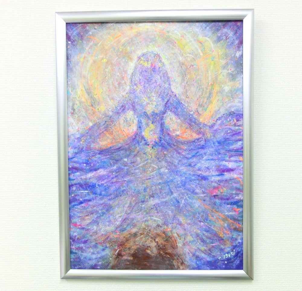 真作　Andy　Wallet　奇跡が起きるとき　神秘十字　凄いパワーを感じる絵画