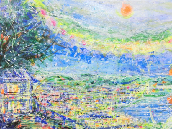 原画「黄昏」額サイズ44×54㎝  パワーアート 4枚目の画像