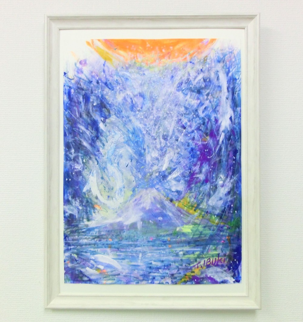 絵画。原画【猫ちゃんの誕生日には、いたずらに頭にチョコレート