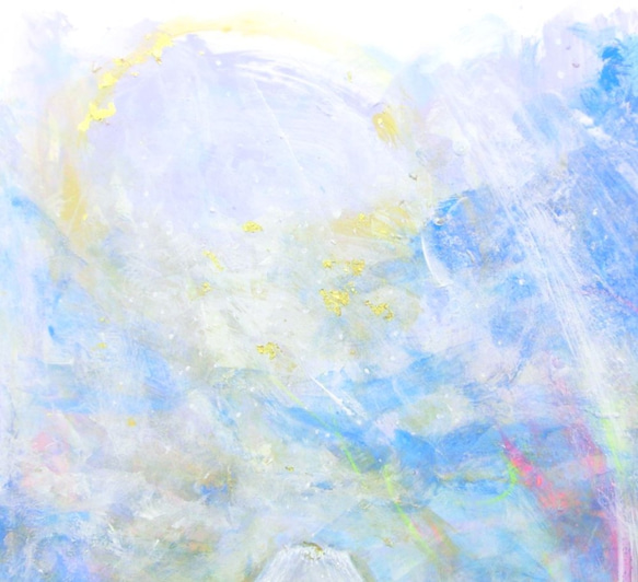 原画「晴れわたる富士」額サイズ44×54㎝  パワーアート 3枚目の画像
