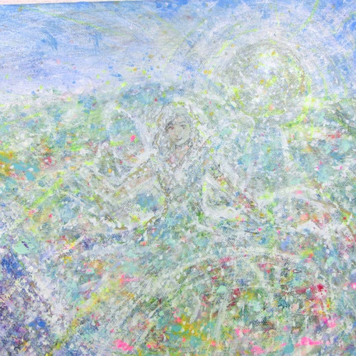 原画 「夢で見た国」 絵サイズ 53×45㎝ パワーアート 絵画 息吹 友也