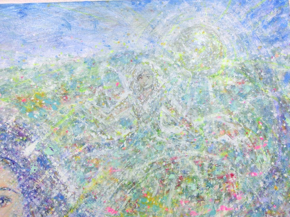 原画 「夢で見た国」 絵サイズ 53×45㎝ パワーアート 4枚目の画像