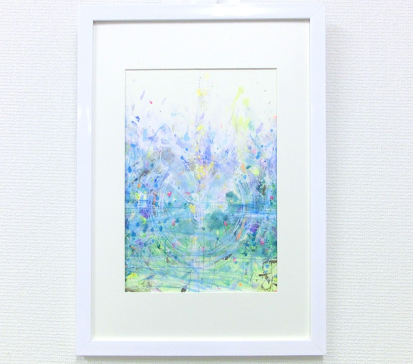 原画 「水平と垂直」 絵サイズ 25×36㎝ パワーアート 絵画 息吹
