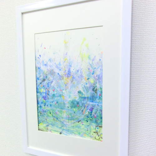 絵画 原画 作家サインあり  (クレパス、水彩など) 注文制作します 水彩画原画 あじさいと江ノ電 ＃510 | iichi
