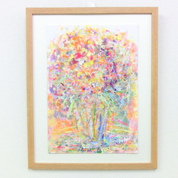 香水 / 抽象画 77×56㎝ B2 額縁セット 原画1点のみ モダンアート