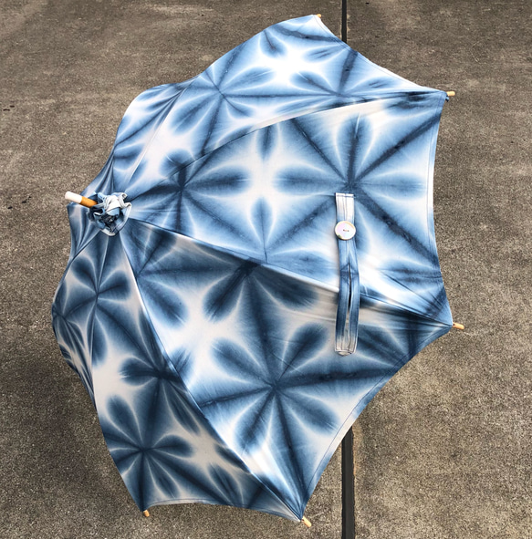 雪花 日傘 藍雪花絞り手染め 傘・日傘 secca 通販 7287742｜Creema 
