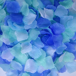 フラワーペタル マーメイドブルーカラー 800枚 フラワーシャワー パーティーデコレーションにオススメ♡ 2枚目の画像