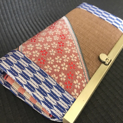 和風 畳がま口長財布 いろは×唐草 長財布 tanakatatami 通販 6538293