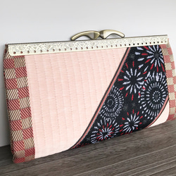 和風 畳がま口長財布 いろは×唐草 長財布 tanakatatami 通販 6538293