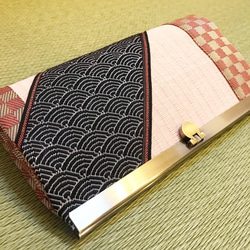 和風 畳がま口長財布 いろは×唐草 長財布 tanakatatami 通販 6538293