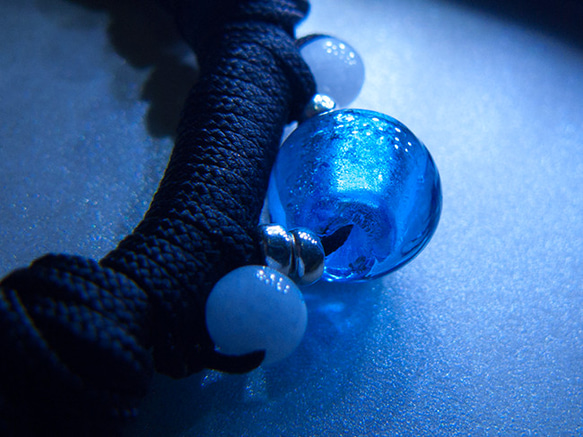 ファイブダイヤモンドの結び目色の釉薬ヒスイのブレスレット - 黒（......ラッキーロープ0.925銀の宝石類のギフトガラスミ 9枚目の画像