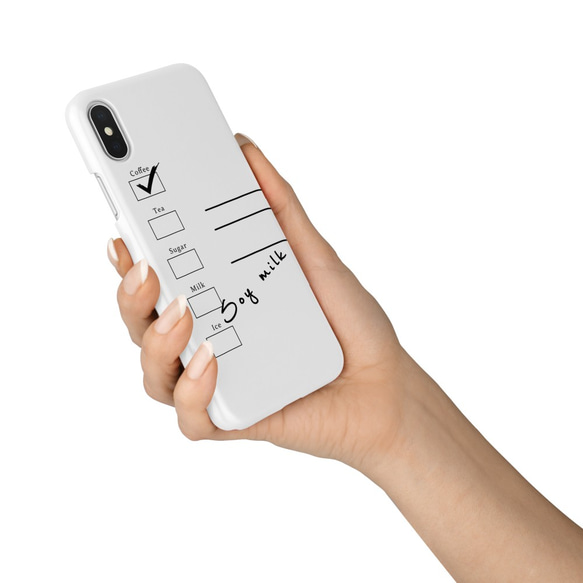 プラコップ＊White　スマホケース iPhoneケース iPhone11 Xperia Galaxy 多機種対応 3枚目の画像