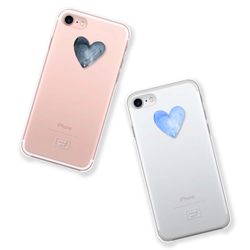 Heart♡　iPhone13 XS iPhoneXR 8 8Plus XS 7 7Plus SE クリアケース 1枚目の画像
